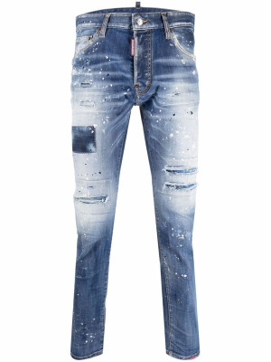 

Stonewashed distressed jeans, Dsquared2 Stonewashed distressed jeans