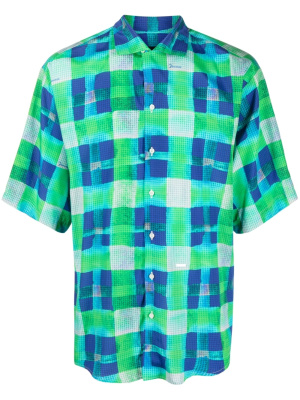 

Plaid-print short-sleeve shirt, Dsquared2 Plaid-print short-sleeve shirt