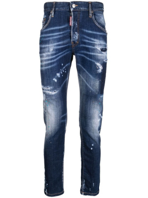 

Distressed skinny-cut jeans, Dsquared2 Distressed skinny-cut jeans