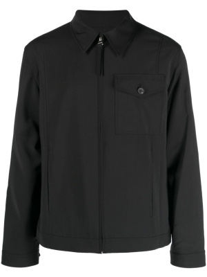 

Zip-up tailored shirt jacket, Helmut Lang Zip-up tailored shirt jacket