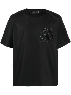 

Crystal-embellished logo T-shirt, Dsquared2 Crystal-embellished logo T-shirt