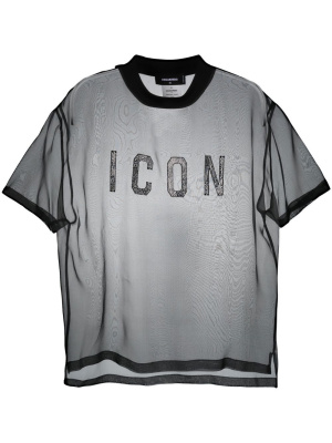 

Icon sheer T-shirt, Dsquared2 Icon sheer T-shirt