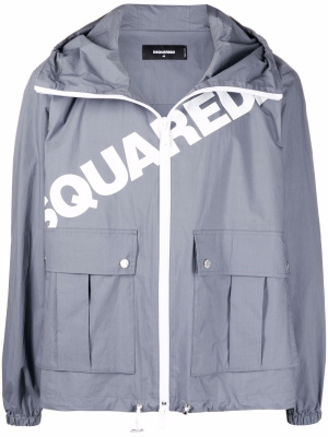 

Logo-print hooded jacket, Dsquared2 Logo-print hooded jacket