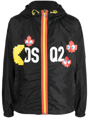 

Logo-print zip-up jacket, Dsquared2 Logo-print zip-up jacket