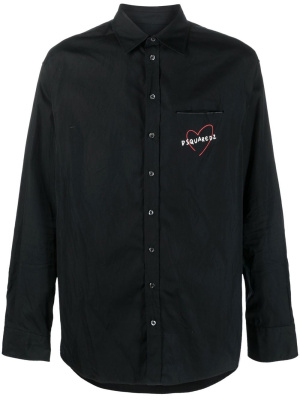 

Logo-print button-up shirt, Dsquared2 Logo-print button-up shirt