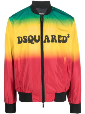 

Logo-print zip-up jacket, Dsquared2 Logo-print zip-up jacket