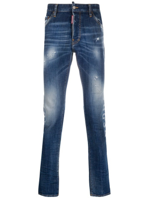 

Stenciled-print skinny jeans, Dsquared2 Stenciled-print skinny jeans