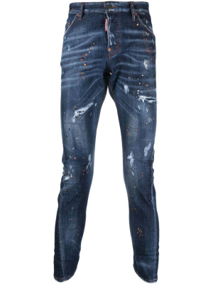 

Paint-splatter skinny jeans, Dsquared2 Paint-splatter skinny jeans
