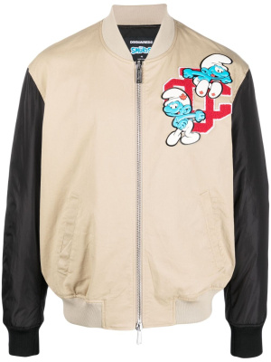 

X Smurfs zip-up bomber jacket, Dsquared2 X Smurfs zip-up bomber jacket