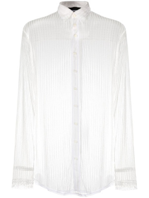 

Sheer lace long-sleeve shirt, Dsquared2 Sheer lace long-sleeve shirt