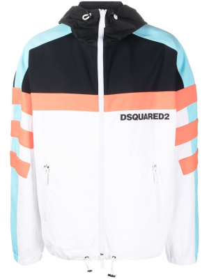 

Panelled-design hooded jacket, Dsquared2 Panelled-design hooded jacket