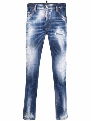 

Mid-rise bleached skinny jeans, Dsquared2 Mid-rise bleached skinny jeans