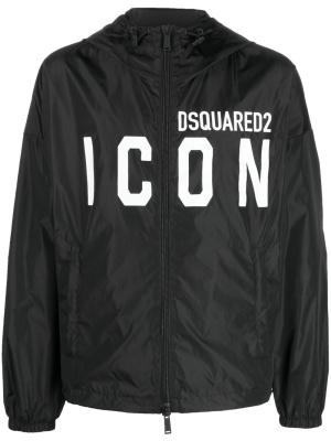 

Icon-print hooded jacket, Dsquared2 Icon-print hooded jacket