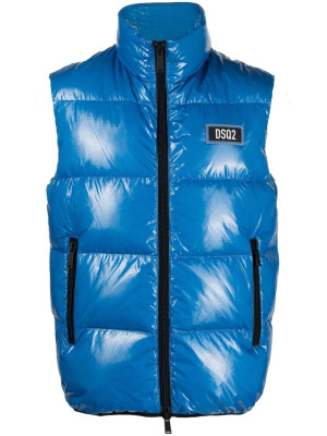 

Logo patch padded gilet, Dsquared2 Logo patch padded gilet