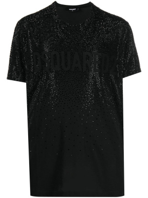 

Rhinestone embellished short-sleeve T-shirt, Dsquared2 Rhinestone embellished short-sleeve T-shirt