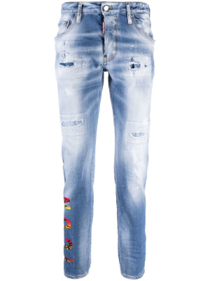 

Icon printed slim-cut jeans, Dsquared2 Icon printed slim-cut jeans