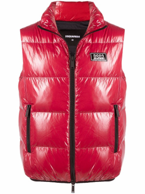 

High-shine padded gilet, Dsquared2 High-shine padded gilet