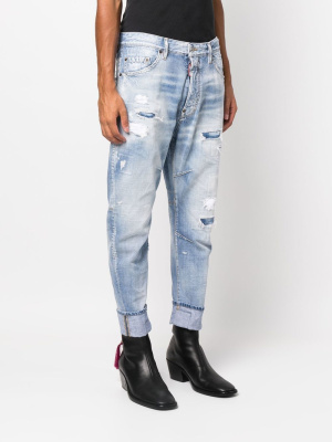 

Acid-wash cropped jeans, Dsquared2 Acid-wash cropped jeans