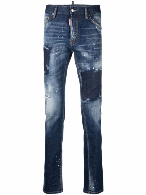 

Bleach-wash slim-fit jeans, Dsquared2 Bleach-wash slim-fit jeans