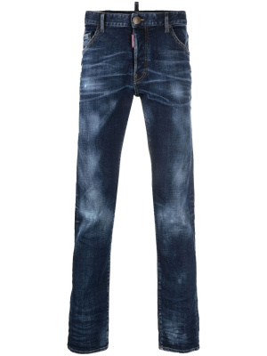 

Logo-patch straight-leg jeans, Dsquared2 Logo-patch straight-leg jeans