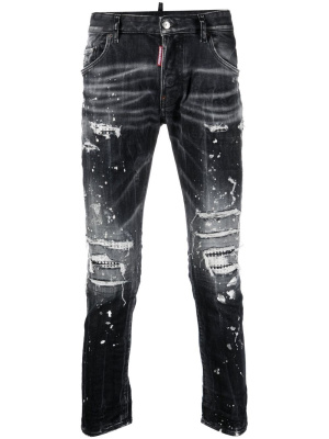 

Distressed skinny-cut jeans, Dsquared2 Distressed skinny-cut jeans