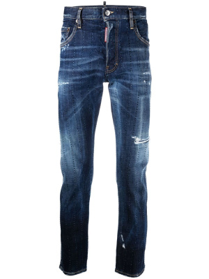 

Gem-embellished distressed jeans, Dsquared2 Gem-embellished distressed jeans
