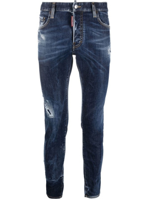 

Slim-fit distressed-effect jeans, Dsquared2 Slim-fit distressed-effect jeans