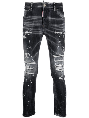 

Distressed skinny-cut jeans, Dsquared2 Distressed skinny-cut jeans