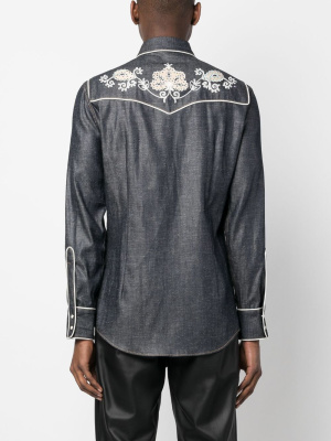 

Embroidered Western-style shirt, Dsquared2 Embroidered Western-style shirt