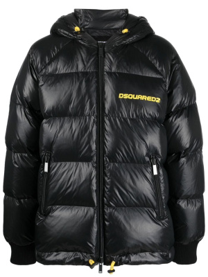 

Chest logo-print padded jacket, Dsquared2 Chest logo-print padded jacket