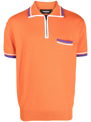 

Contrast-border polo shirt, Dsquared2 Contrast-border polo shirt