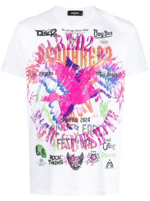 

Graphic-print cotton T-shirt, Dsquared2 Graphic-print cotton T-shirt