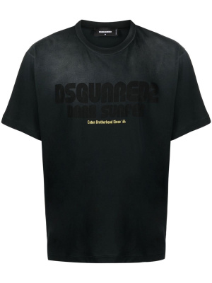

Logo-print washed T-shirt, Dsquared2 Logo-print washed T-shirt