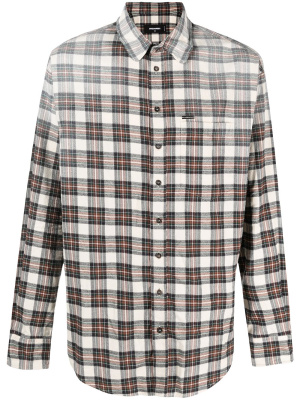

Distressed effect flannel shirt, Dsquared2 Distressed effect flannel shirt