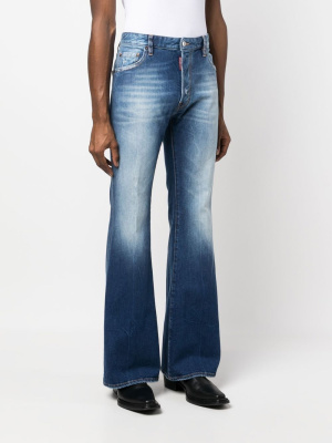 

Faded-effect wide-leg jeans, Dsquared2 Faded-effect wide-leg jeans