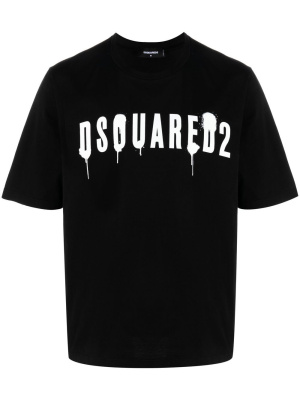 

Logo-print crew-neck T-shirt, Dsquared2 Logo-print crew-neck T-shirt