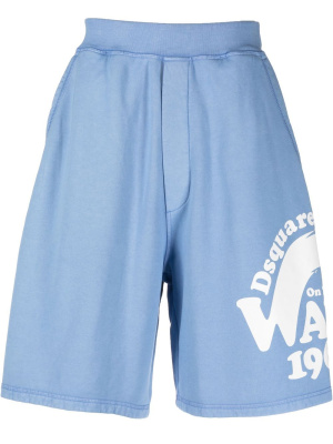 

Logo-print detail shorts, Dsquared2 Logo-print detail shorts