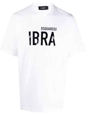 

Ibra-print cotton T-shirt, Dsquared2 Ibra-print cotton T-shirt