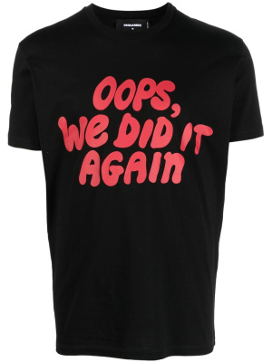 

Slogan-print cotton T-shirt, Dsquared2 Slogan-print cotton T-shirt