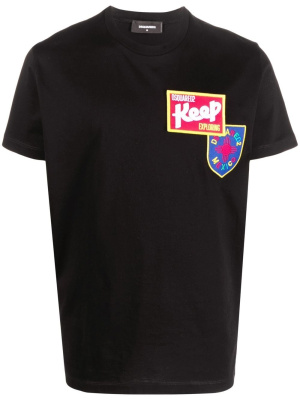 

Logo-patch cotton T-shirt, Dsquared2 Logo-patch cotton T-shirt