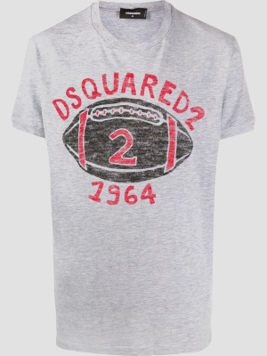 

American football print T-shirt, Dsquared2 American football print T-shirt