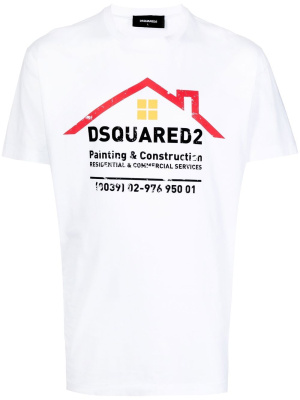 

Logo-print cotton T-shirt, Dsquared2 Logo-print cotton T-shirt