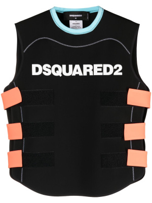 

Logo-print sleeveless vest, Dsquared2 Logo-print sleeveless vest