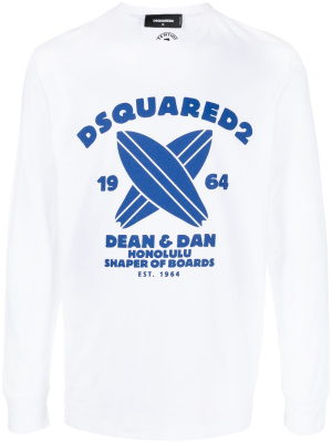 

Graphic-print long-sleeve T-shirt, Dsquared2 Graphic-print long-sleeve T-shirt