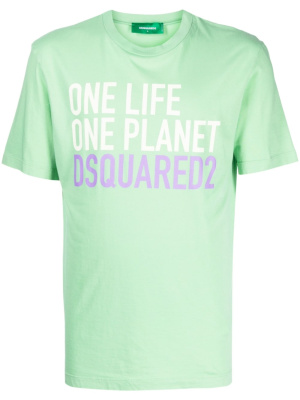 

Logo-print round-neck T-shirt, Dsquared2 Logo-print round-neck T-shirt