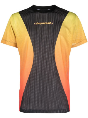 

Logo-print mesh T-shirt, Dsquared2 Logo-print mesh T-shirt