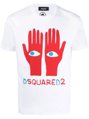 

Hand logo-print T-shirt, Dsquared2 Hand logo-print T-shirt