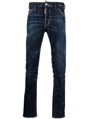 

Logo-patch slim-cut jeans, Dsquared2 Logo-patch slim-cut jeans