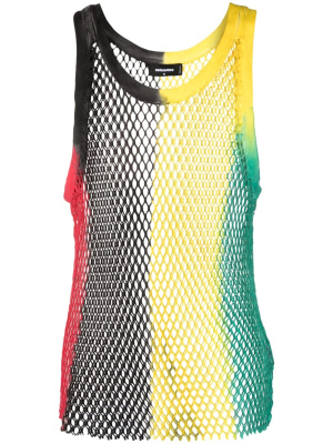 

Colour-block mesh tank top, Dsquared2 Colour-block mesh tank top