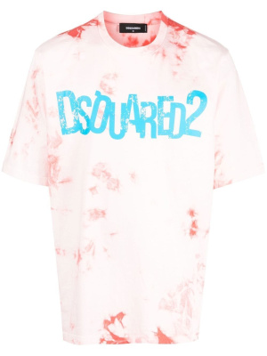 

Logo-print tie-dye T-shirt, Dsquared2 Logo-print tie-dye T-shirt